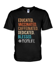 Mom Life V-Neck T-Shirt tile