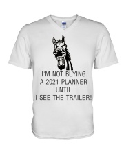Horse 2021 Trailer V-Neck T-Shirt tile