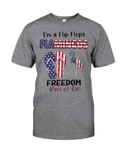 Flamingos And Flip Flops Freedom Kind Of Girl Classic T-Shirt front