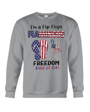 Flamingos And Flip Flops Freedom Kind Of Girl Crewneck Sweatshirt tile
