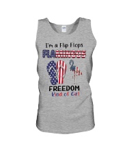 Flamingos And Flip Flops Freedom Kind Of Girl Unisex Tank tile