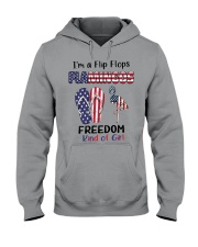 Flamingos And Flip Flops Freedom Kind Of Girl Hooded Sweatshirt tile