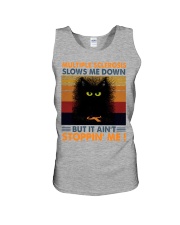 Black Cat Slows Me Down Unisex Tank tile