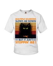 Black Cat Slows Me Down Youth T-Shirt tile