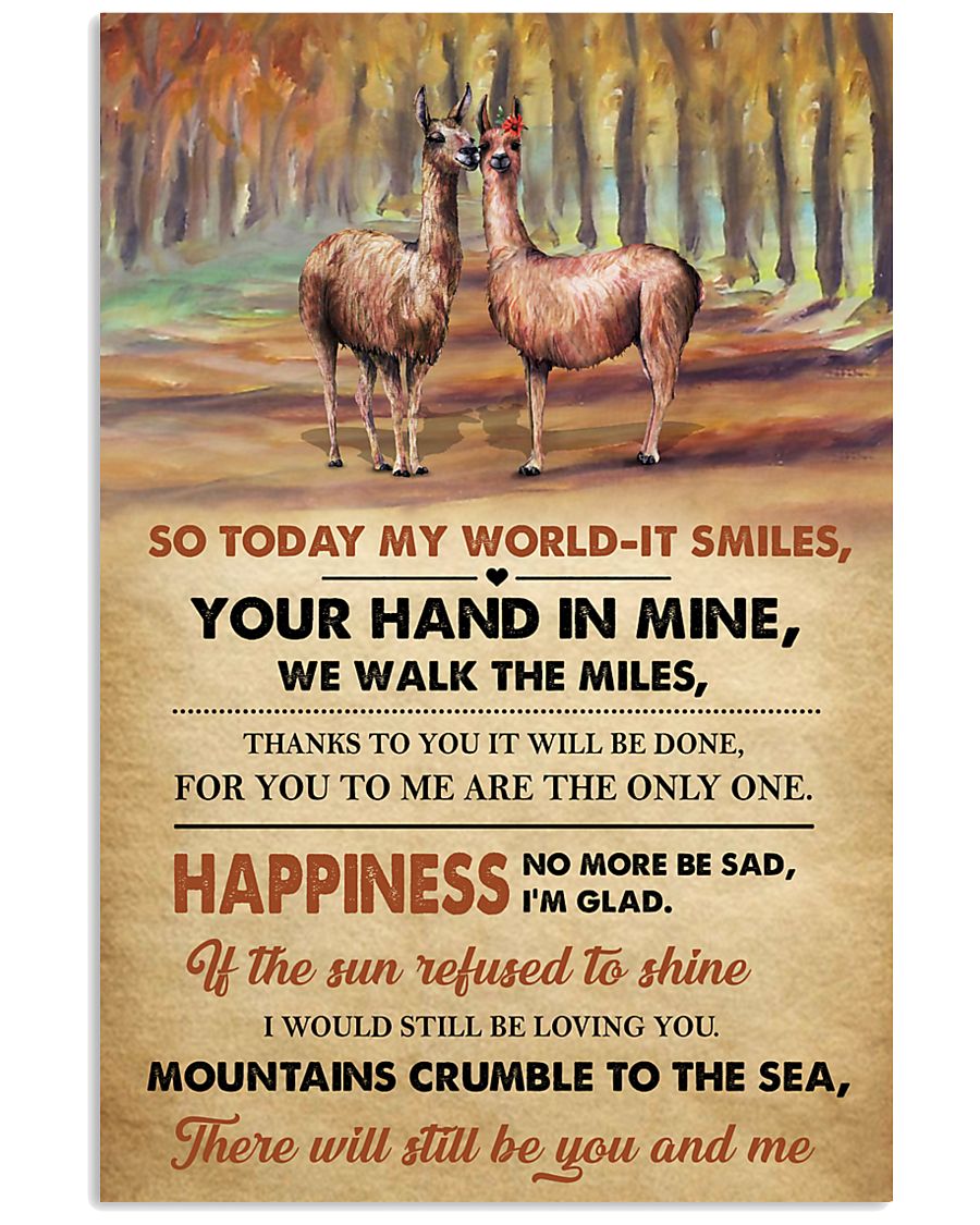 Llamas Happiness 11x17 Poster