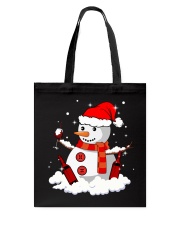 Snowman and Wine - Christmas Shirt Tote Bag tile