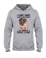 I Love Knit Hooded Sweatshirt tile