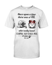 Once Upon A Time A Girl Loved Camp And Guinea Pigs Premium Fit Mens Tee tile