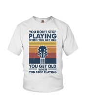 Guitar You Don't Playing When You Get Old Youth T-Shirt tile