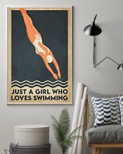 Just A Girl Who Loves Swimming 11x17 Poster lifestyle-poster-1