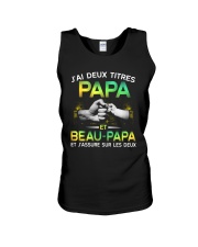 J'AI DEUX TITRES PAPA ET BEAU-PAPA Unisex Tank tile