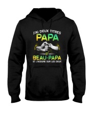J'AI DEUX TITRES PAPA ET BEAU-PAPA Hooded Sweatshirt tile