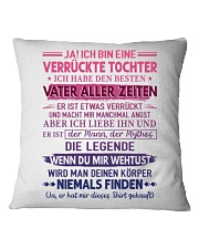 JA ICH BIN EINE VERRUCKTE TOCHTER Square Pillowcase tile