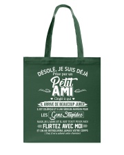 DESOLE JE SUIS DEJA Tote Bag tile