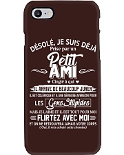 DESOLE JE SUIS DEJA Phone Case tile