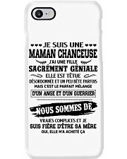 JE SUIS UNE MAMAN CHANCEUSE Phone Case tile