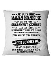 JE SUIS UNE MAMAN CHANCEUSE Square Pillowcase tile