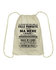 JE NE SUIS PAS UNE FILLE PARFAITE Drawstring Bag tile