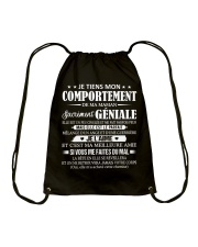 JE TIENS MON COMPORTEMENT Drawstring Bag tile