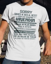 SORRY DAMES IK BEN AL BEZET Classic T-Shirt apparel-classic-tshirt-lifestyle-28