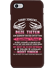 SORRY JONGENS Phone Case tile