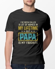 PAPA IS MY FAVORITE Classic T-Shirt lifestyle-mens-crewneck-front-13