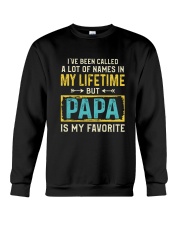PAPA IS MY FAVORITE Crewneck Sweatshirt thumbnail