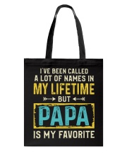 PAPA IS MY FAVORITE Tote Bag thumbnail