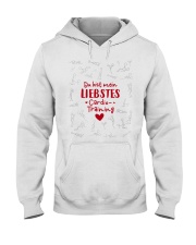 DU BIST MEIN LIEBSTES Hooded Sweatshirt tile