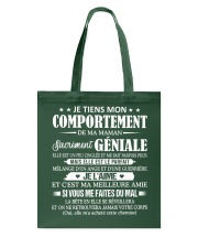JE TIENS MON COMPORTEMENT Tote Bag tile