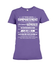 JE TIENS MON COMPORTEMENT Premium Fit Ladies Tee tile
