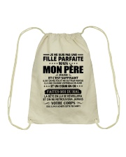 JE NE SUIS PAS UNE FILLE PARFAITE Drawstring Bag tile