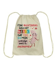 FIJNE VALENTIJNSDAG Drawstring Bag tile