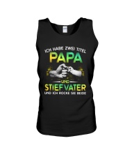 ICH HABE ZWEI TITEL PAPA UND STIEFVATER Unisex Tank tile