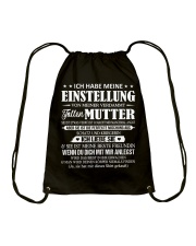 ICH HABE MEINE EINSTELLUNG Drawstring Bag tile
