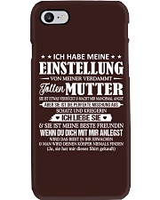 ICH HABE MEINE EINSTELLUNG Phone Case tile