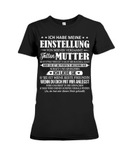 ICH HABE MEINE EINSTELLUNG Premium Fit Ladies Tee front