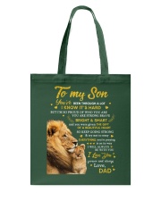 TO MY SON Tote Bag tile