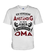 ICH VERSUCHE ANSTANDIG V-Neck T-Shirt thumbnail