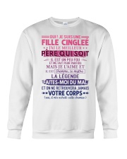 OUI JE SUIS UNE FILLE CINGLEE Crewneck Sweatshirt tile