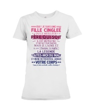 OUI JE SUIS UNE FILLE CINGLEE Premium Fit Ladies Tee tile