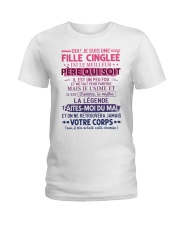 OUI JE SUIS UNE FILLE CINGLEE Ladies T-Shirt front