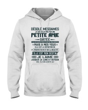 DESOLE MESDAMES JE SUIS DE JA PRIS PAR UNE Hooded Sweatshirt tile
