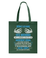 DESOLE LES GARS CES NICHONS Tote Bag tile