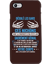 DESOLE LES GARS CES NICHONS Phone Case tile