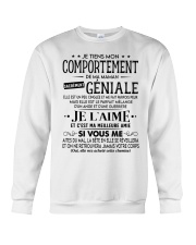 JE TIENS MON COMPORTEMENT Crewneck Sweatshirt tile
