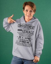 JE TIENS MON COMPORTEMENT Hooded Sweatshirt apparel-hooded-sweatshirt-lifestyle-front-88
