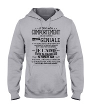 JE TIENS MON COMPORTEMENT Hooded Sweatshirt front