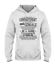JE TIENS MON COMPORTEMENT Hooded Sweatshirt tile