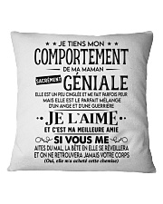 JE TIENS MON COMPORTEMENT Square Pillowcase tile